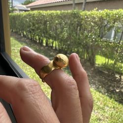 Midi Ring Gold Sphere