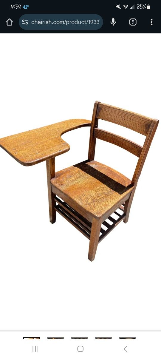 1940 Wooden School Desk