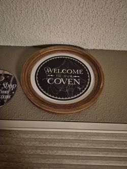 Welcome To Our Coven" Wooden Wall Art 