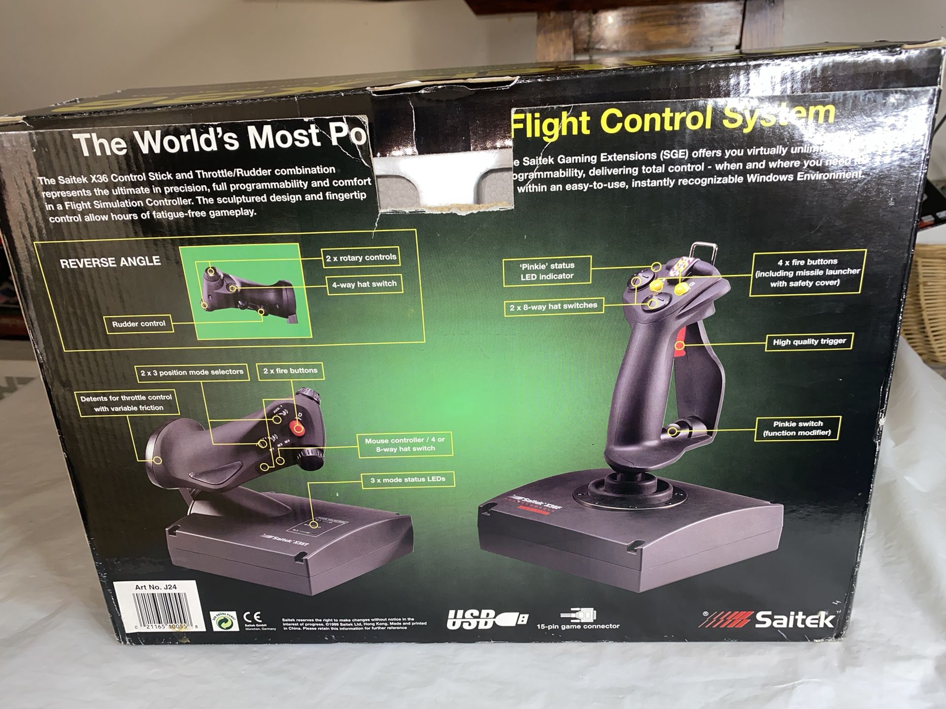 Saitek X36 PC Flight Controller for Windows X35T X36F USB/game for