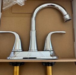 New Glacier Bay Bettine 4-inch Chrome Bathroom Faucet for Home or RV Travel Trailer
