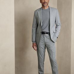Tailored Fit Light Grey Suit 