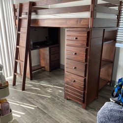 Twin Loft Bed With Stairs