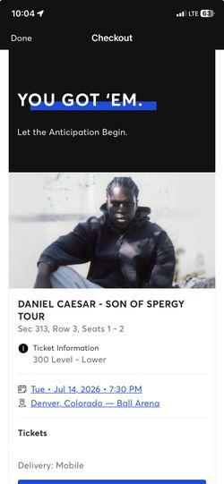 Daniel Caesar tickets - Denver, Colorado