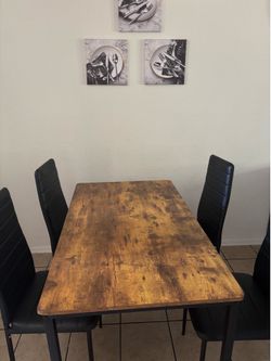 Dining table 4 chairs