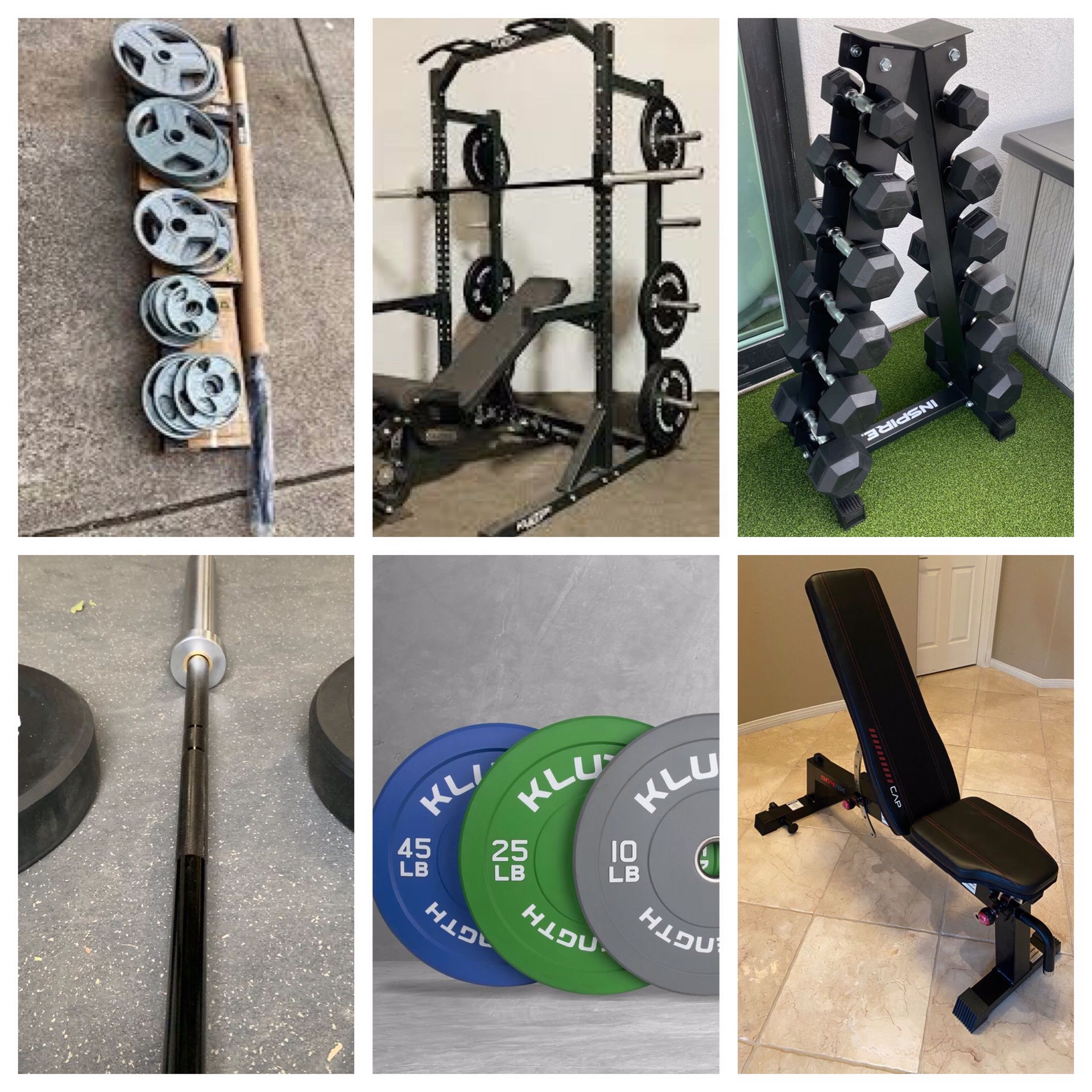 BRAND NEW GYM EQUIPMENT FOR SALE - MESSAGE ME FOR INDIVIDUAL PRICES - Please Read Description And Check Out All The Pictures! xxzmms