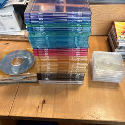 50+ CD Jewel Cases – Assorted Colors – $5