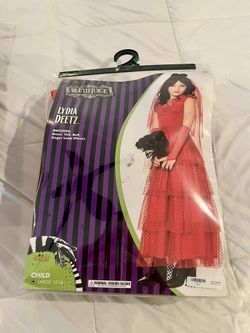 Kids Lydia Deetz Costume & Wig