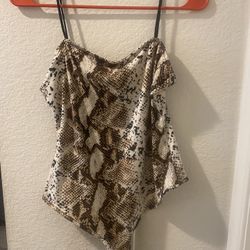 Snake Print Bodysuit