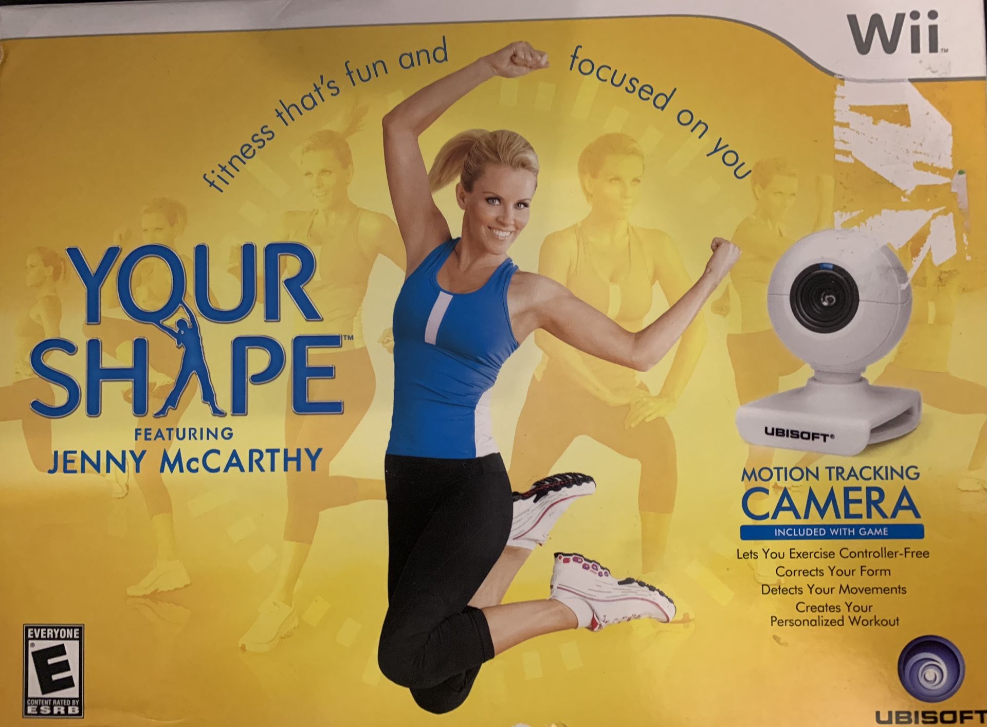 JENNY McCarthy YOUR SHAPE Game + Motion Camera (Nintendo Wii + Wii U)