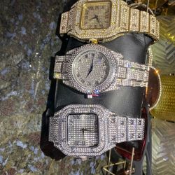 Three watch combination lab ice stones