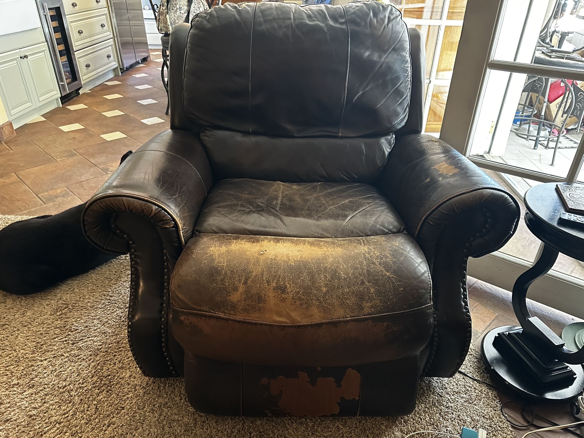 Leather Electric Recliner 