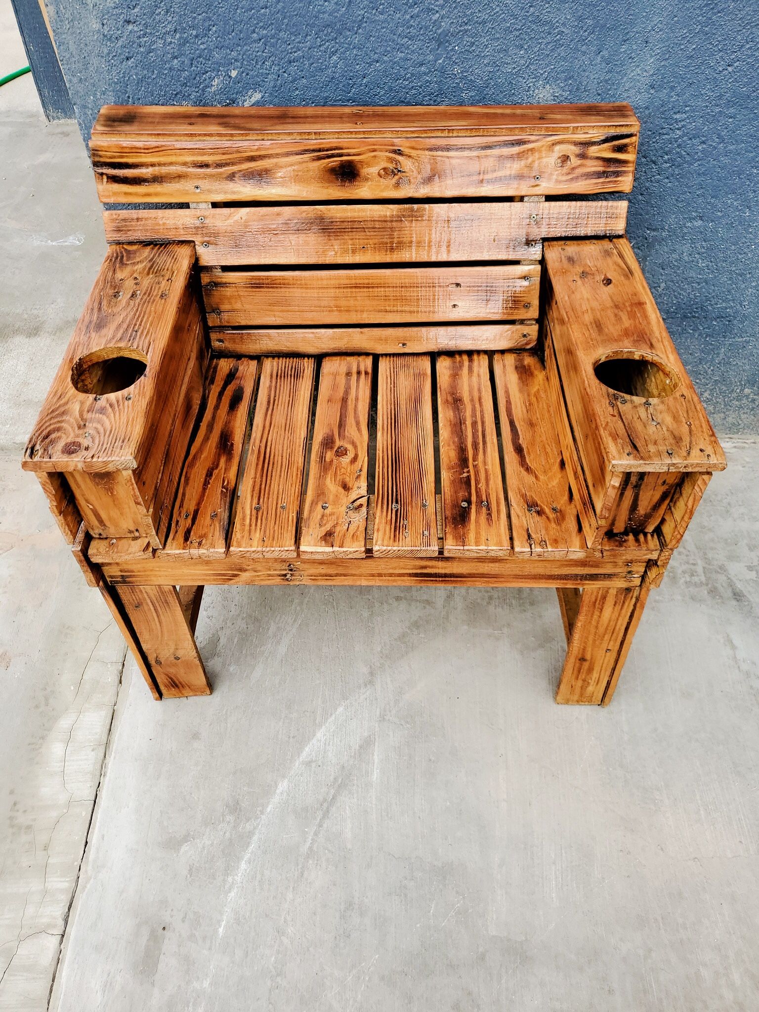 Wood Benches/ Bancas De Madera And Ice Chest Bars