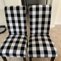 Brand New Buffalo Plaid Chairs (2)