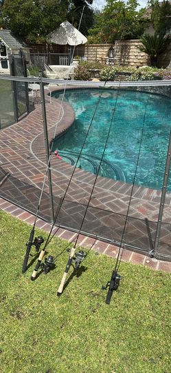 FOUR (4) ULTRALIGHT Spinning Fishing Rods with Reels-GREAT for TROUT Fishing!!!