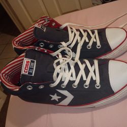 Men's converse blue n red