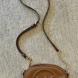 Michael Kors Oval Acorn/Brown Crossbody