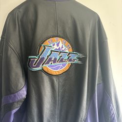 Utah Jazz Leather Jacket