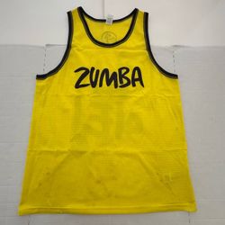 Pre Owned Fair Last 5 Photos Print Peeling Spots Marks I have not tried to remove spots marks Zumba Wear Dance Fitness  Mesh Jersey  Sleeveless  Print