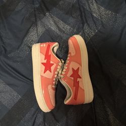 bapesta shoes,pink,9.5