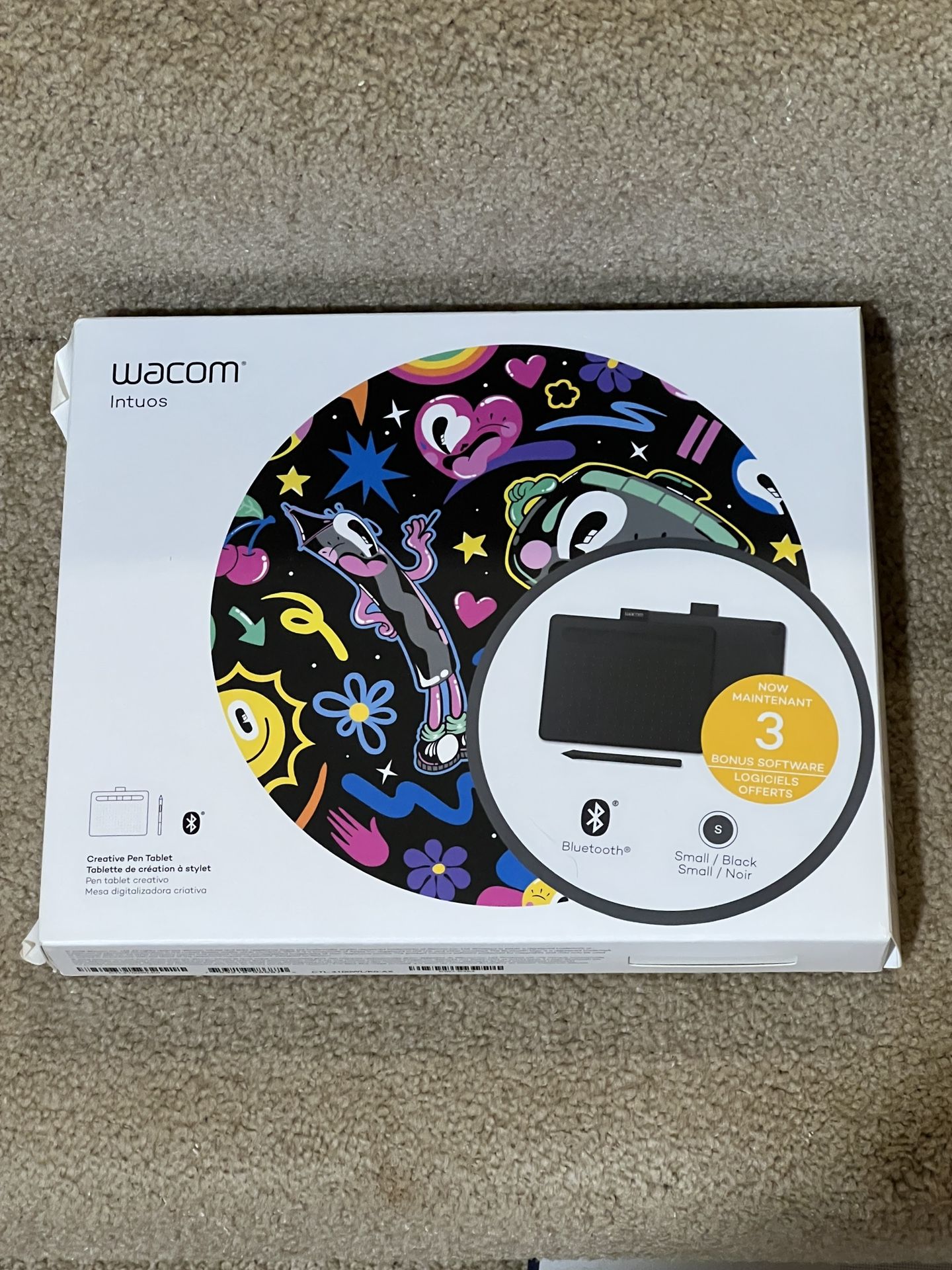 Wacom Intuos Wireless Graphics Drawing Tablet with Bonus Software Included,