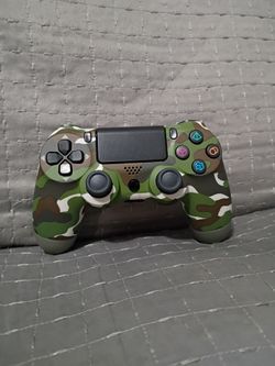 New PlayStation 4 Controller DualShock 4 - Green Camo PS4 Video Game Controller Working And Tested - Mando de Playstation 4