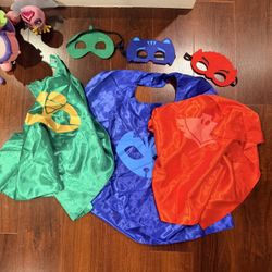 PJ Mask Costume (Mask and Cape) Set of 3