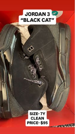 JORDAN 3 BLACK CAT