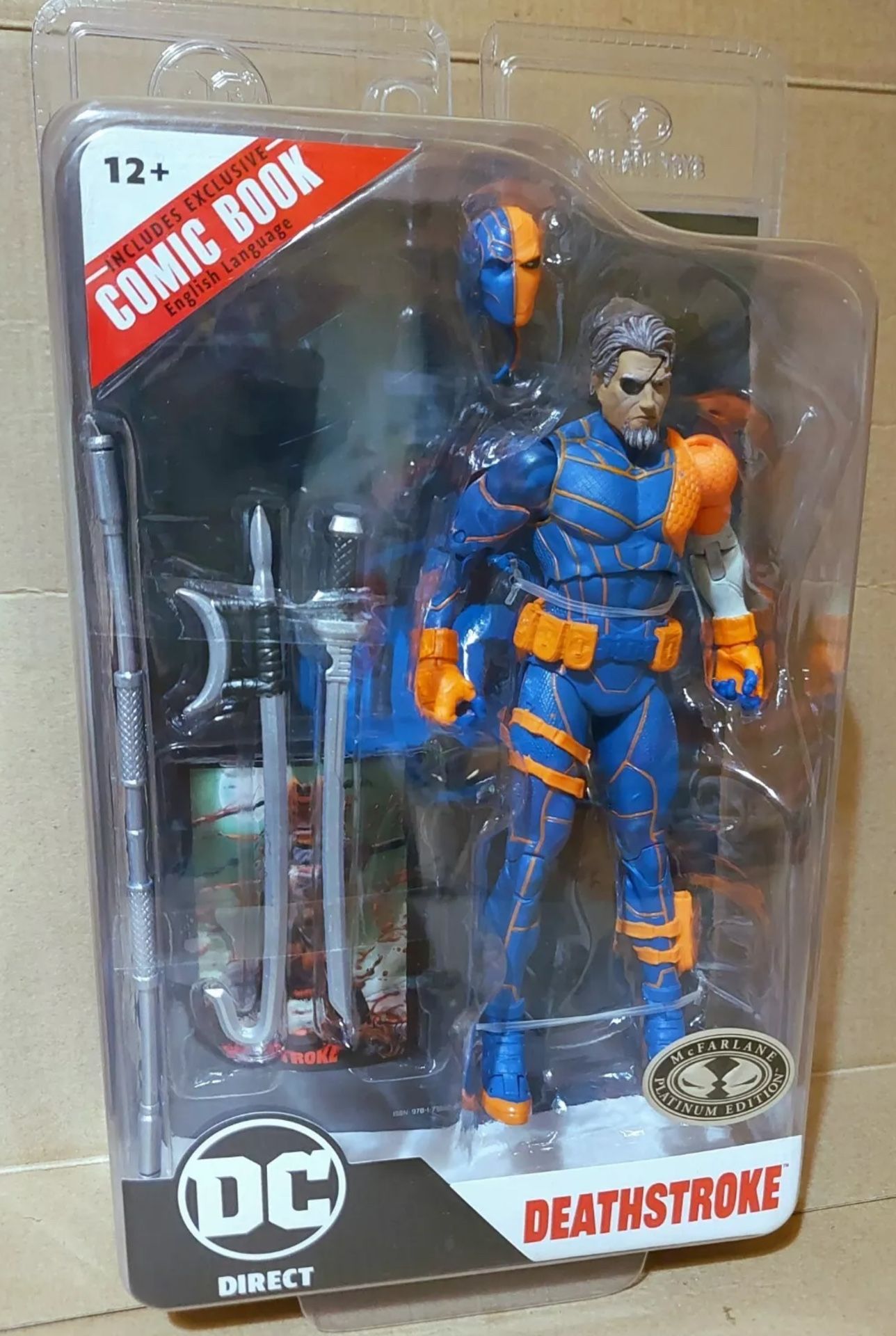 DC Direct McFarlane Toys Deathstroke Rebirth Platinum Chase 2024 In Hand!!