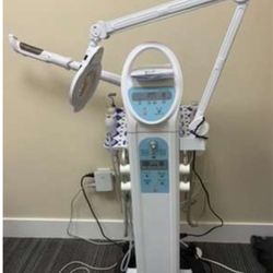 Vaporizador Facial Multifuncional con Lámpara Lupa – Profesional Spa/Estética