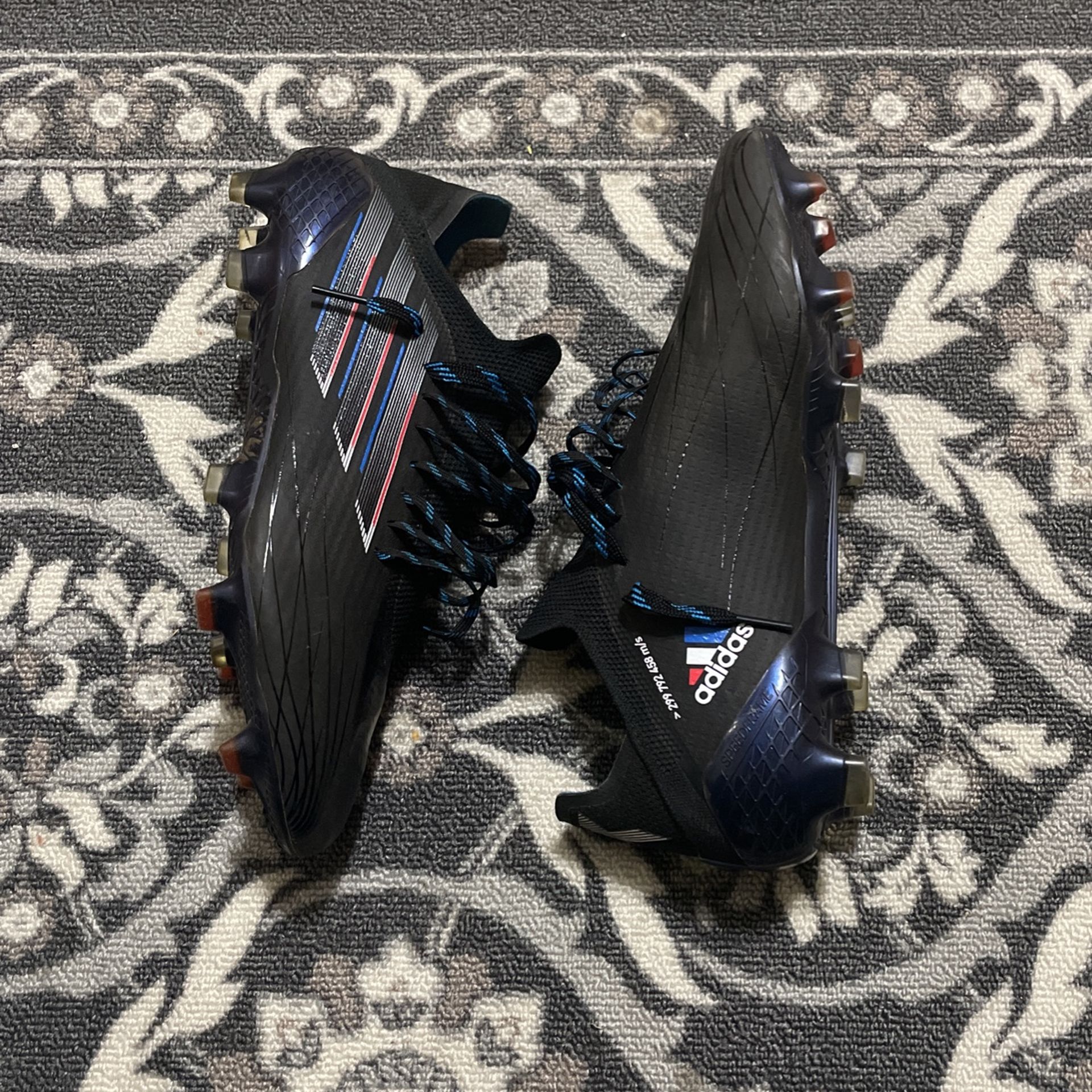 Adidas X Speed Flow.1 FG Black/vivid Red Size 9 Mens