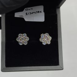 Moissanite Rosegold Earring Flower