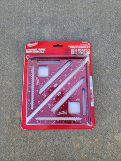 Milwaukee 7" Rafter Square 2 Pk Reinforced Laser Etched Mark (New)