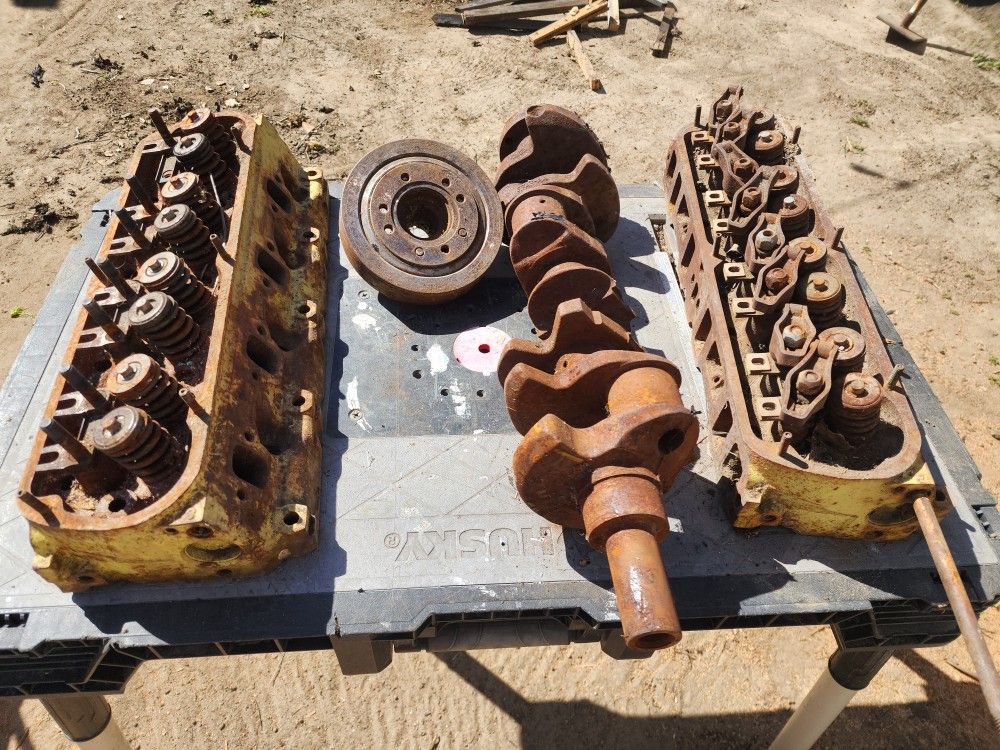 302 Heads, Crank, And Harmonic Balancer 