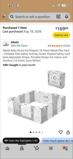 Indoor/outdoor Baby Fence