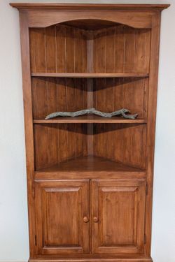 Solid Wood Corner Cabinet