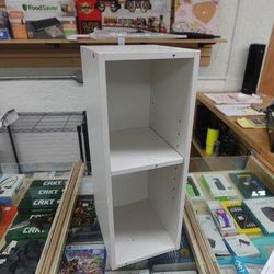 Furinno Fulda 2-Tier 8″ Space Saving Storage Shelf Bookcase in White