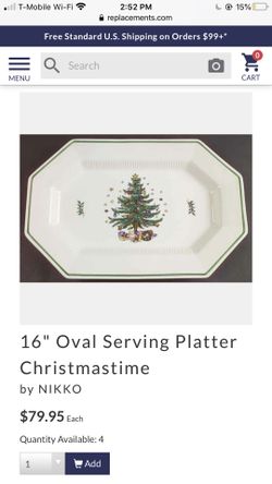 Nikko Classic Collection Serving Platter 16”
