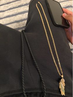 14K Anchor Chain Set