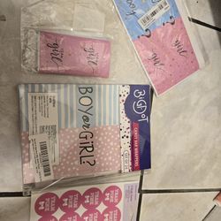 Gender Reveal Supplies