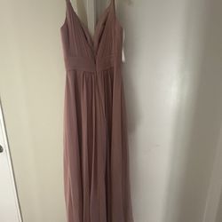 Bridesmaid Or prom Dress (Rose Color) 