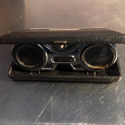 Vintage Folding Sport Glasses 2.5x25 Made in Japan Pocketed Binoculars 2379