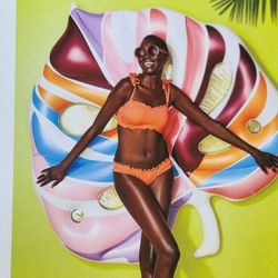 NEW INFLATABLE TROPICAL PALM LEAF