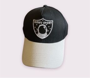 OOWU Sport Streetwear Astronaut Raider Patch Black and Grey Baseball Hat Cap