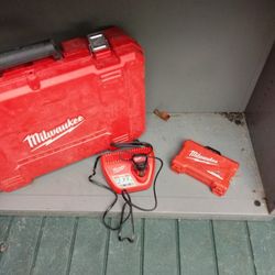 Milwaukee Case And Charger,1 Battery And Bit Case With Most Of The Bits, $ 50