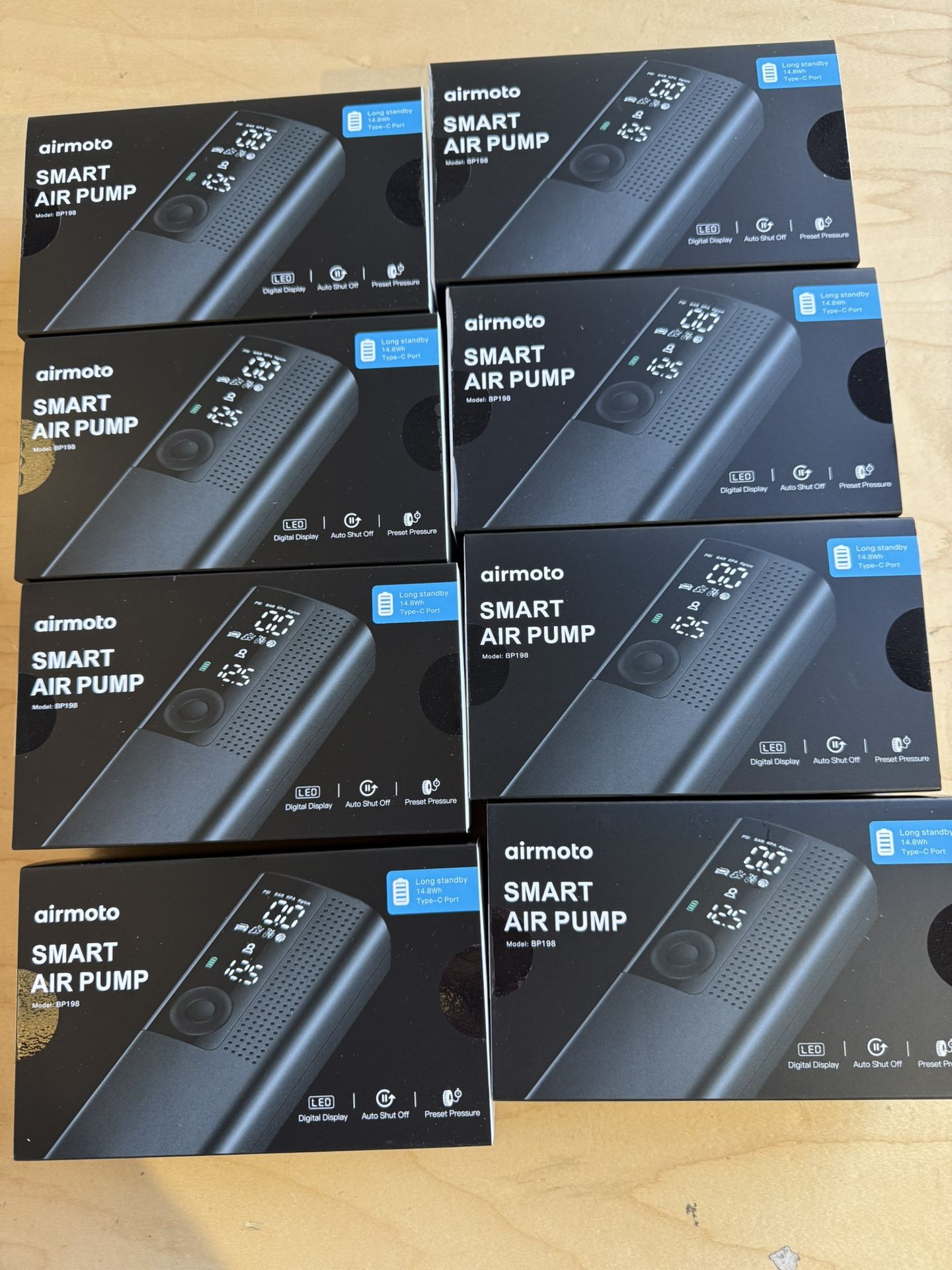 Airmoto Tire Inflator Portable Air Compressor - Air Pump for Car Tires with Digital Pressure Gauge, and Auto Shut-Off Function ( $45 Each No All )