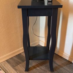 Tall Skinny Navy Blue Table 