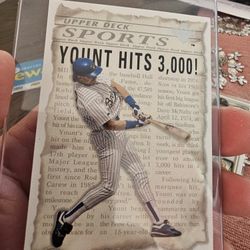 Robin Yount George Brett '92 Upper Deck Short Print 3,000 Career Hits Insert Baseball Card 