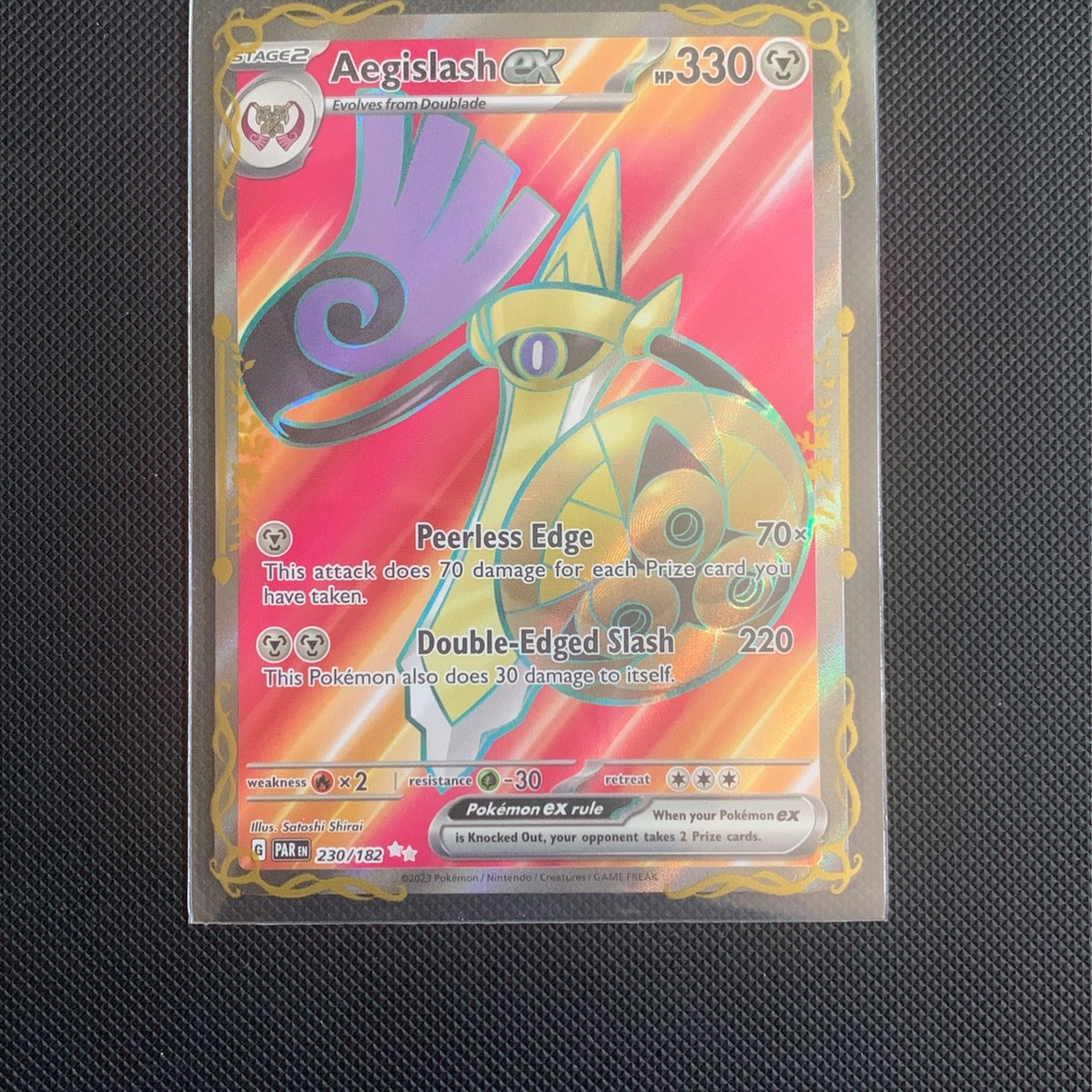 Aegislash ex - 230/182 - SV04: Paradox Rift (PAR) Pokemon Card Single