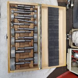 16 piece Forstner drill bit set 1/4" thru 2 1/8"